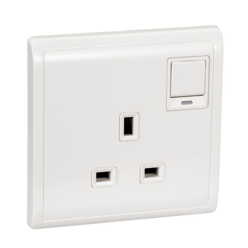 Schneider Electric PIENO 1 Gang Stop Kontak dan Saklar - E8215N_WE_G1