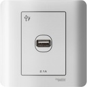 Schneider Electric ZENcelo USB Charger 1 Gang - E8431USB_WE