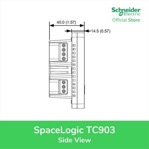 Schneider Electric SpaceLogic Thermostat Ruangan - White - TC903-3A2L