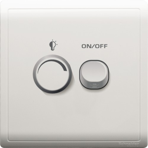 Schneider Electric PIENO 450W 1 Gang Dimmer - E8232RD450U_WE_G1