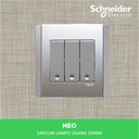 Schneider Electric Neo Saklar Lampu 3 Gang 2 Arah - E3033V2_EBGS_G3