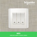 Schneider Electric Neo Saklar Lampu 3 Gang 2 Arah- E3033V2_EWWW_G3