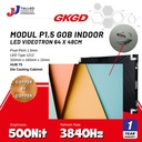 VIDEOWALL VIDEOTRON LED DISPLAY 32INCH CUSTOM SIZE SLIM NO LINE48X64CM INDOOR GKGD p1.5 p1.86 p2.5 TALLED