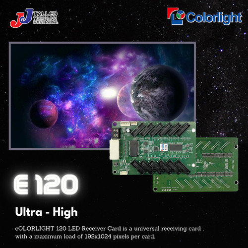 RECEIVING CARD VIDEOTRON COLORLIGHT E120 12 PORT JNJ TALLED