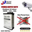POWER SUPPLY CCTV BOX 12V 360W 12A OUTDOOR- INDOOR GARANSI 1 TH TALLED