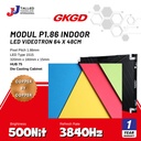 VIDEOWALL VIDEOTRON LED DISPLAY 32INCH CUSTOM SIZE SLIM NO LINE48X64CM INDOOR GKGD p1.5 p1.86 p2.5 TALLED