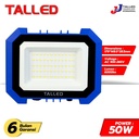LAMPU SOROT LED SMD 50WATT FLOOD LIGHT 3000K / 7000K TALLED