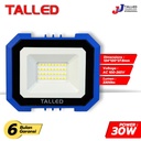 LAMPU SOROT LED SMD 30WATT FLOOD LIGHT 3000K / 7000K TALLED