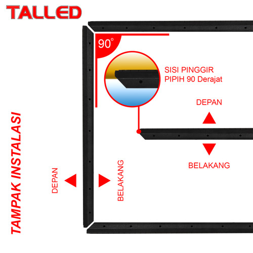 MODUL P8 OUTDOOR TALLED 90 DERAJAT JNJ TALLED