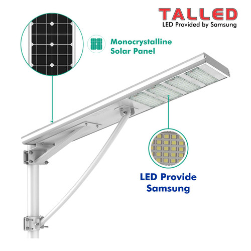 TALLED LAMPU JALAN SMART SOLAR ALL IN ONE PANEL SURYA