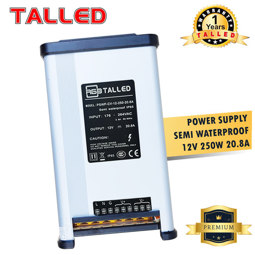 TALLED POWER SUPPLY 12V SEMI WATERPROOF 12.5A 20.8A 25A 33.3A OUTDOOR