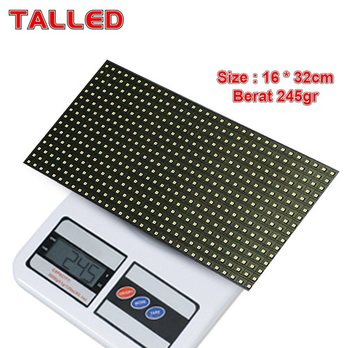 PANEL MODULE MODUL LED P10 RUNNING TEXT SMD PUTIH WHITE OUTDOOR TALLED