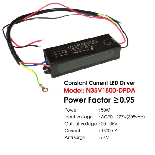 DRIVER LED WATERPROOF 50WATT TALLED