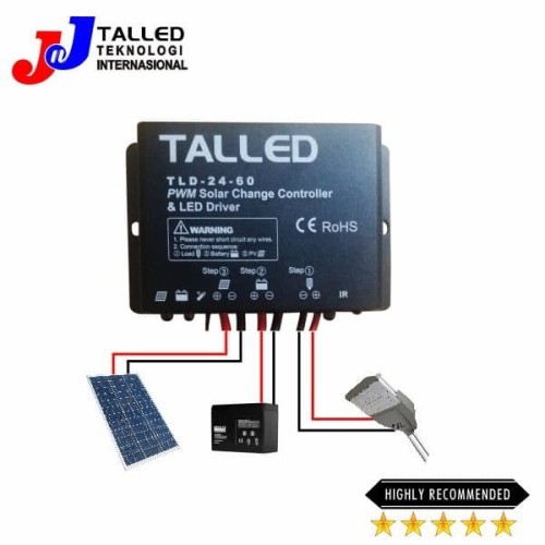 PWM LED SOLAR CHARGER 60Watt TALLED / EPSOLAR