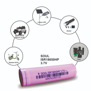 BATTERY 18650 SEOUL TAPOW MAX 2600 MAh 3.7V PAKET 2PCS FREE BOX
