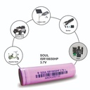 BATTERY 18650 SEOUL TAPOW MAX 2600 MAh 3.7V PAKET 2PCS FREE BOX