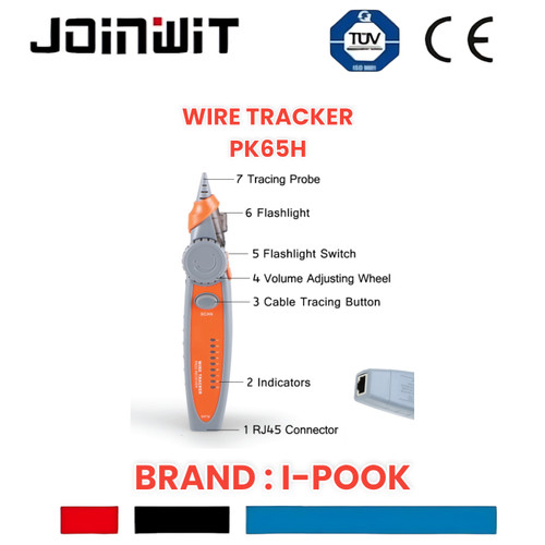 LAN TESTER I-POOK PK65H MULTI PURPOSE WIRE TRACKER / tone cheker