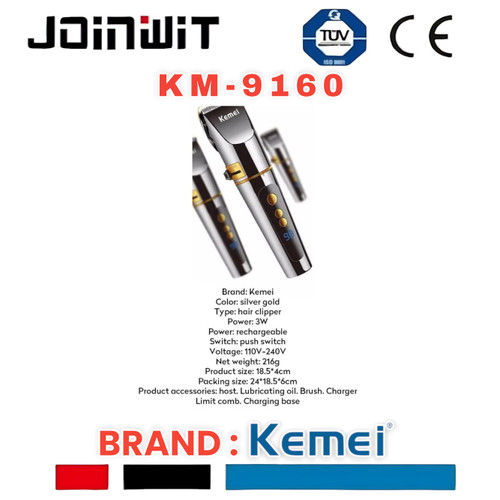 Electric Hair Clipper Kemei KM-9160 Alat Cukur Rambut Digital