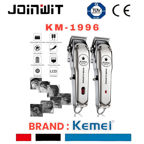 ORIGINAL KEMEI KM 1996 PROFESSIONAL BARBER ALAT CUKUR MESIN CUKUR