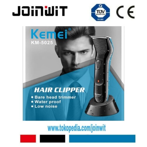 kemei km 5025 alat mesin cukur rambut washable km5025