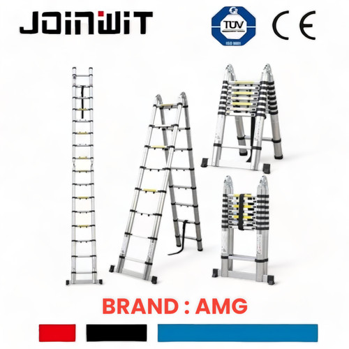 Tangga Lipat Aluminium 3.2+3.2 Teleskopik 6.4M Double Telescopic 6,4