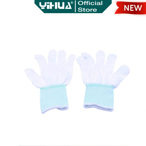 Yihua Sarung Tangan Kain Gloves Putih Sarung Tangan Teknisi 1 Pasang