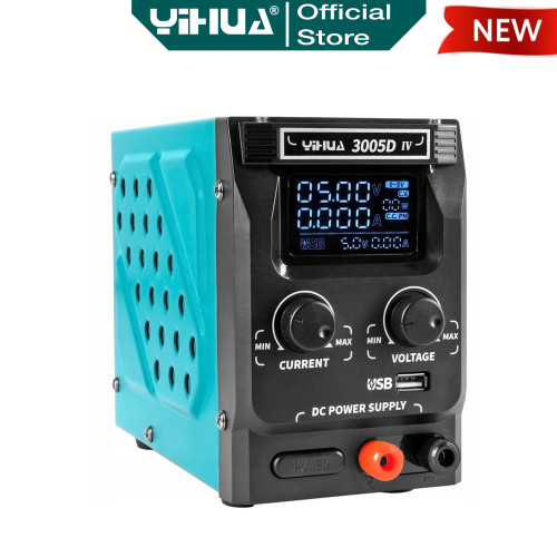 Yihua 3005D-IV Power Supply HP 5A 30V USB Fast Charge Penghancur Shor