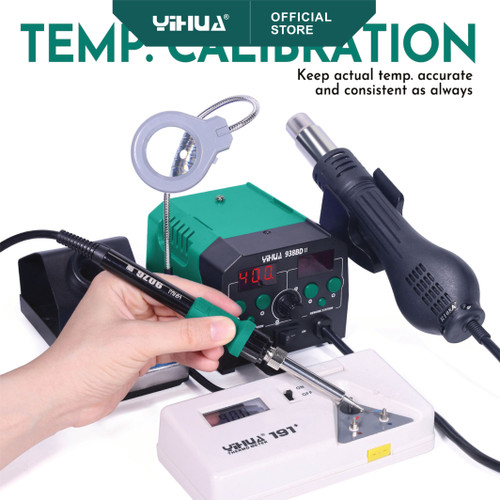 BLOWER YIHUA 938BD-II 2 IN 1 (KACA PEMBESAR 5X) ORIGINAL