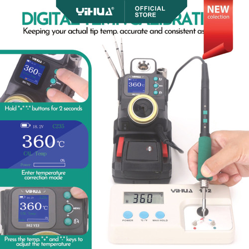 SOLDER STATION YIHUA 982-VI2 (MUTIAN BATTERY) ORIGINAL