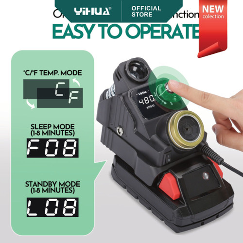 SOLDER STATION YIHUA 937D-I1 (DEWEI BATTERY) ORIGINAL