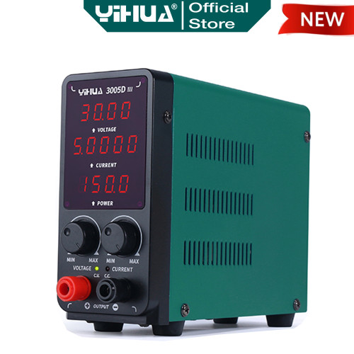 Yihua 3005D-III Power Supply HP Digital 10A 30V Penghancur Short 150W