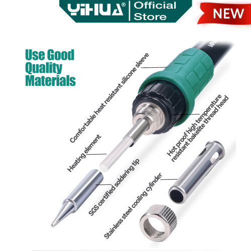 Yihua 882D 2 IN 1 Upgrade Blower Solder Uap HP Hot Air Gun Digital OR
