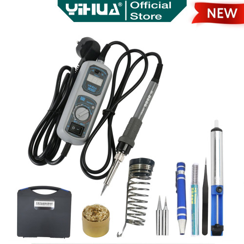 Yihua 908D Tool Set Solder Tangan Listrik dan Tool Lain Box Excellent