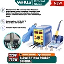 Yihua 898BD+ Blower Solder Uap 2 IN1 Soldering Station Digital Hot Air