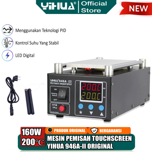 Yihua 946A-II Mesin Pemisah Kaca LCD Touchscreen Separator Repair ORI