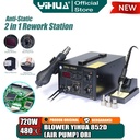 Yihua 852D Blower Solder Uap Hor Air Gun Pump 2 IN 1 Soldering Station
