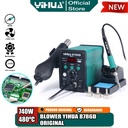 Yihua 8786D Blower Solder Uap Rework 2 IN 1 Soldering Station Original