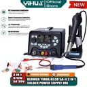 Yihua 853D 5A-II Blower Uap 3 IN 1 Solder Station Power Supply 5A 30V