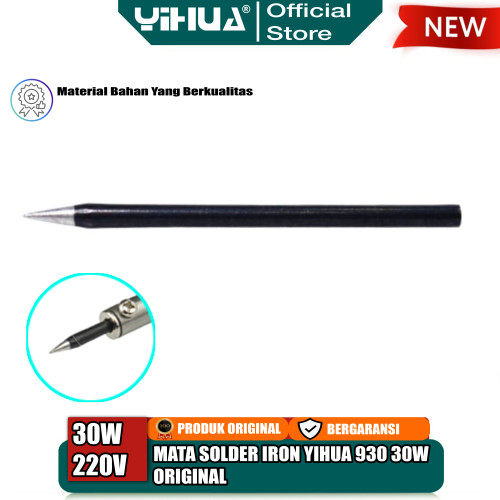 Mata Solder Tangan Listrik Yihua 930 30W Soldering Iron Tip BLACK ORI