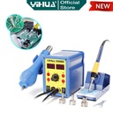 Yihua 898BD+ Blower Solder Uap 2 IN1 Soldering Station Digital Hot Air