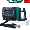 Yihua 993DM-IV Blower Solder Uap Station High Power Hot Air Rework ORI