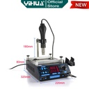 Yihua 853AA Blower Uap Hot Air Gun SMD Rework 2 IN 1 Preheater Preheat