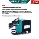 Yihua 858 Blower Solder Uap Hot Air SMD Rework Analog Station Original