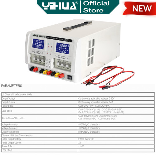 Power Supply Digital Yihua 3005D-II Double Adjustable DC 5A 30V Ori