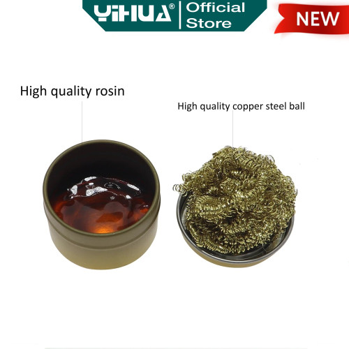Yihua 08B Siongka Padat + Kawat Cuci Flux Pembersih Ujung Solder ORI