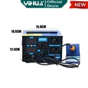Yihua 862D+ Blower Solder Uap Hot 2 IN 1 Soldering Station Digital ORI