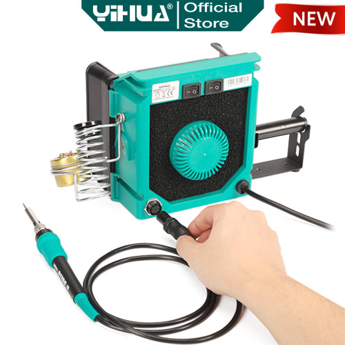 Yihua 948D QII Kipas Penghisap Asap Debu Fume Extractor Solder 60W ORI