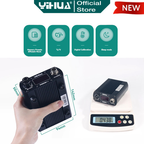 Yihua 948DB+II Solder Station Mata T12 3CH Soldering Digital Auto ORI