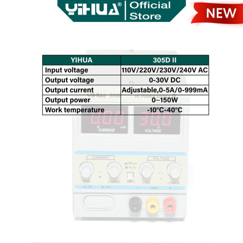 Yihua 305D II DC Power Supply Digilat HP PSU 30 Volt 5A PS305 Original