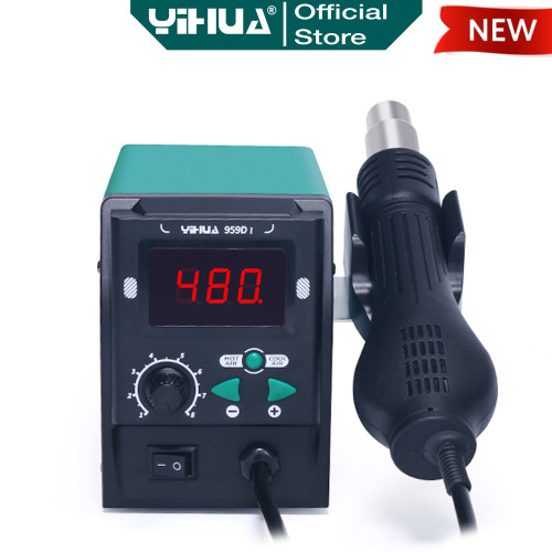 Yihua 959D-I Blower HP Solder Uap Station Digital Hot Air SMD Rework